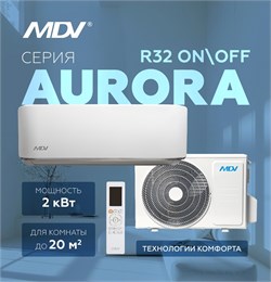 Кондиционер MDV AURORA ON/OFF  MDSAG-18HRN8 2419 - фото 11767